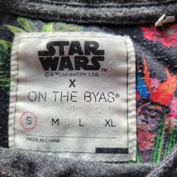Star Wars Mens Gray On The Byas Floral Pocket Short Sleeve Crew Neck T-shirt Siz - Picture 3 of 6